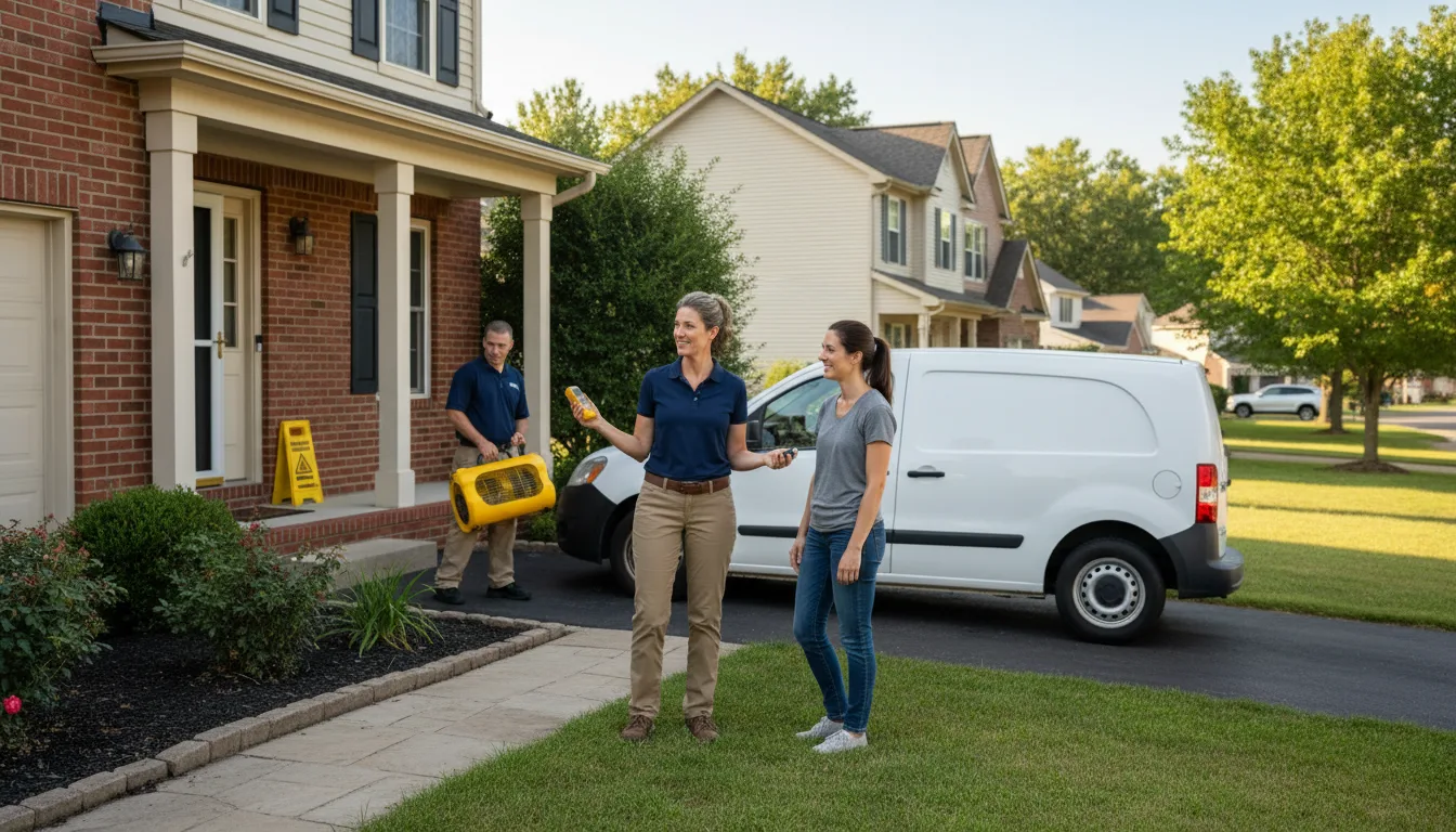 Residential water damage restoration in Batavia, IL